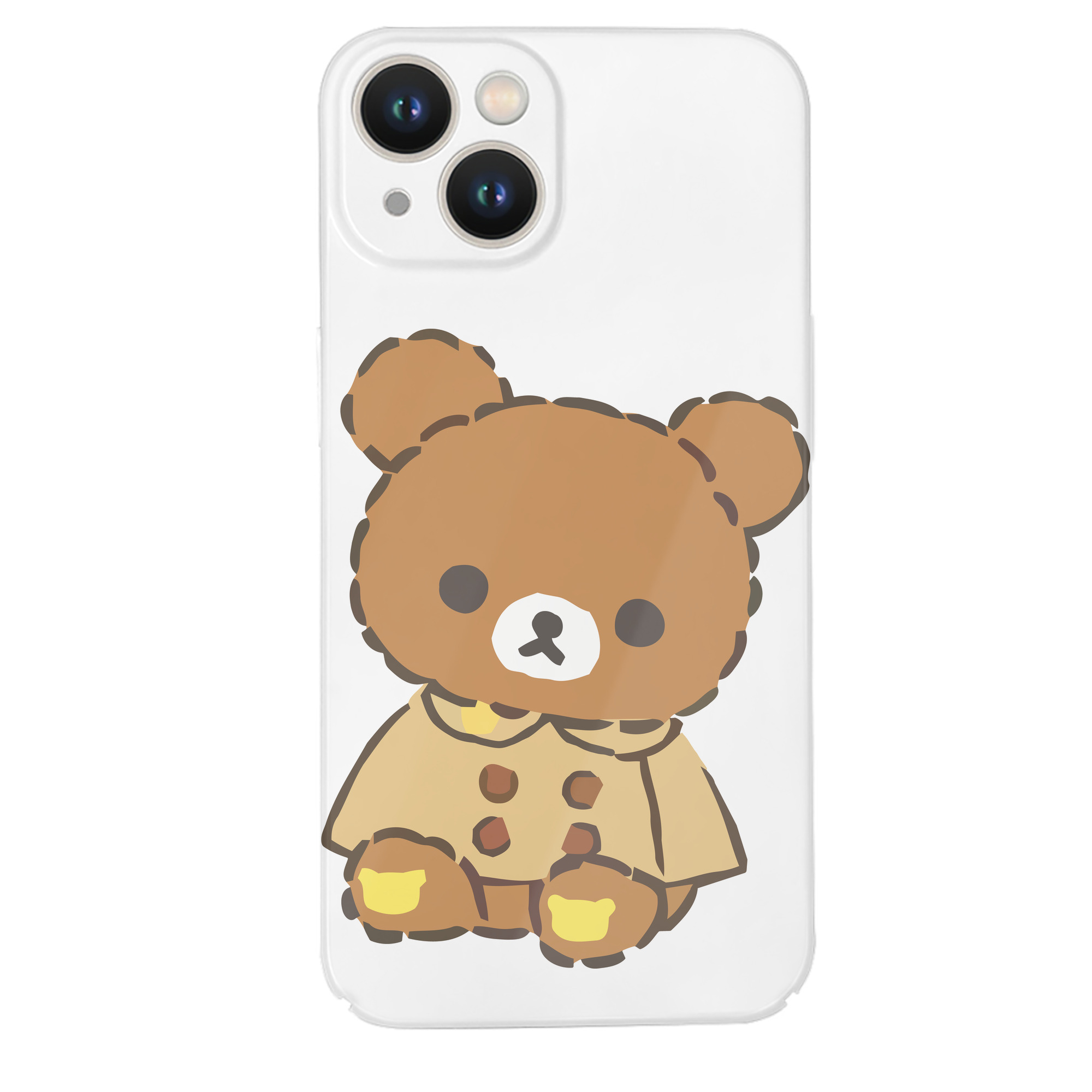 （画像用） リラックマ リラックマ キイロイトリ Rilakkuma Korilakkuma Kiiroitori 【iPhone 14シリーズ対応】ハードケース